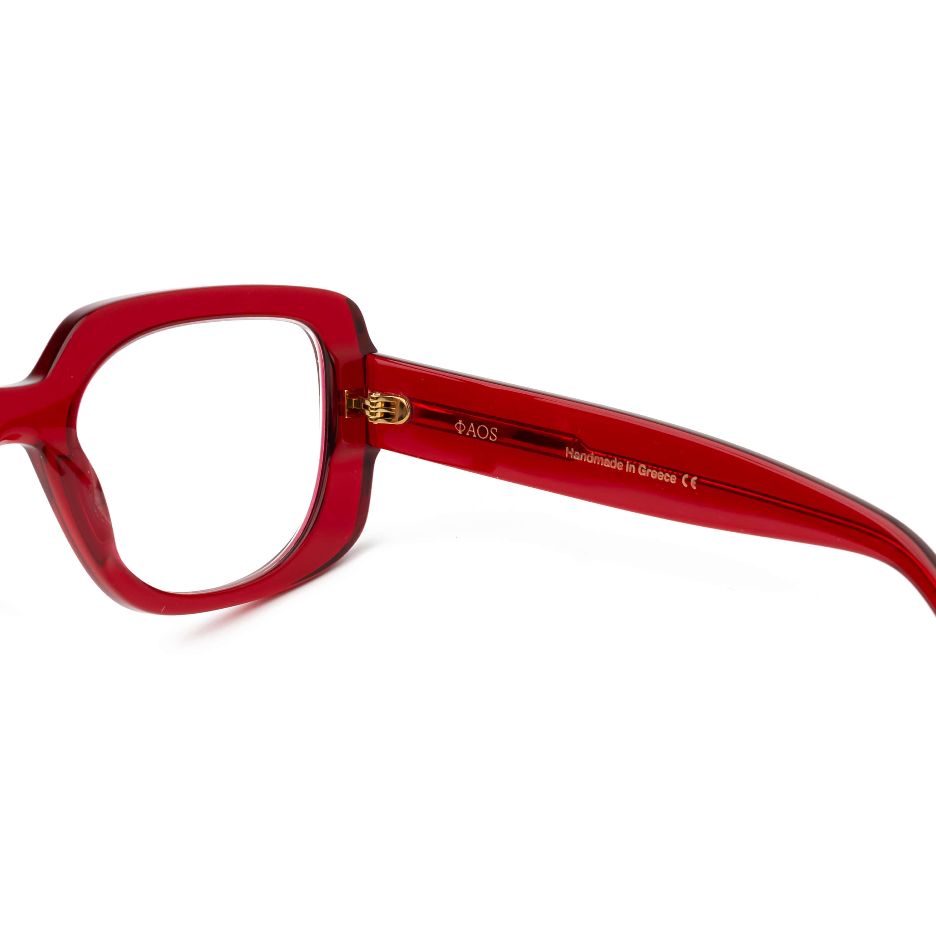 RHODES OPTICAL IN CRYSTAL RED